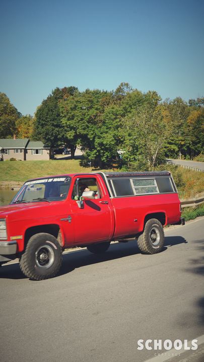 Red square body with cap